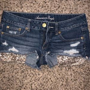 American Eagle Sequin shorts